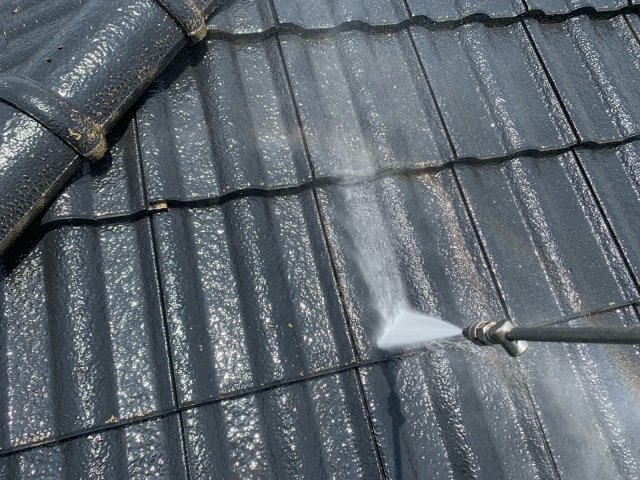 佐波郡玉村町 屋根外壁塗装 屋根 高圧洗浄 ミヤケン