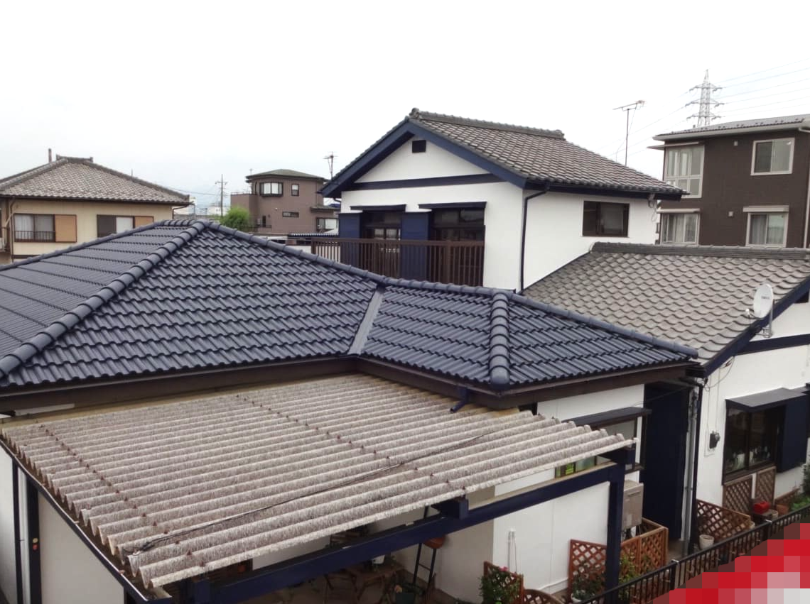 前橋市天川大島 屋根外壁塗装 アフター ミヤケン