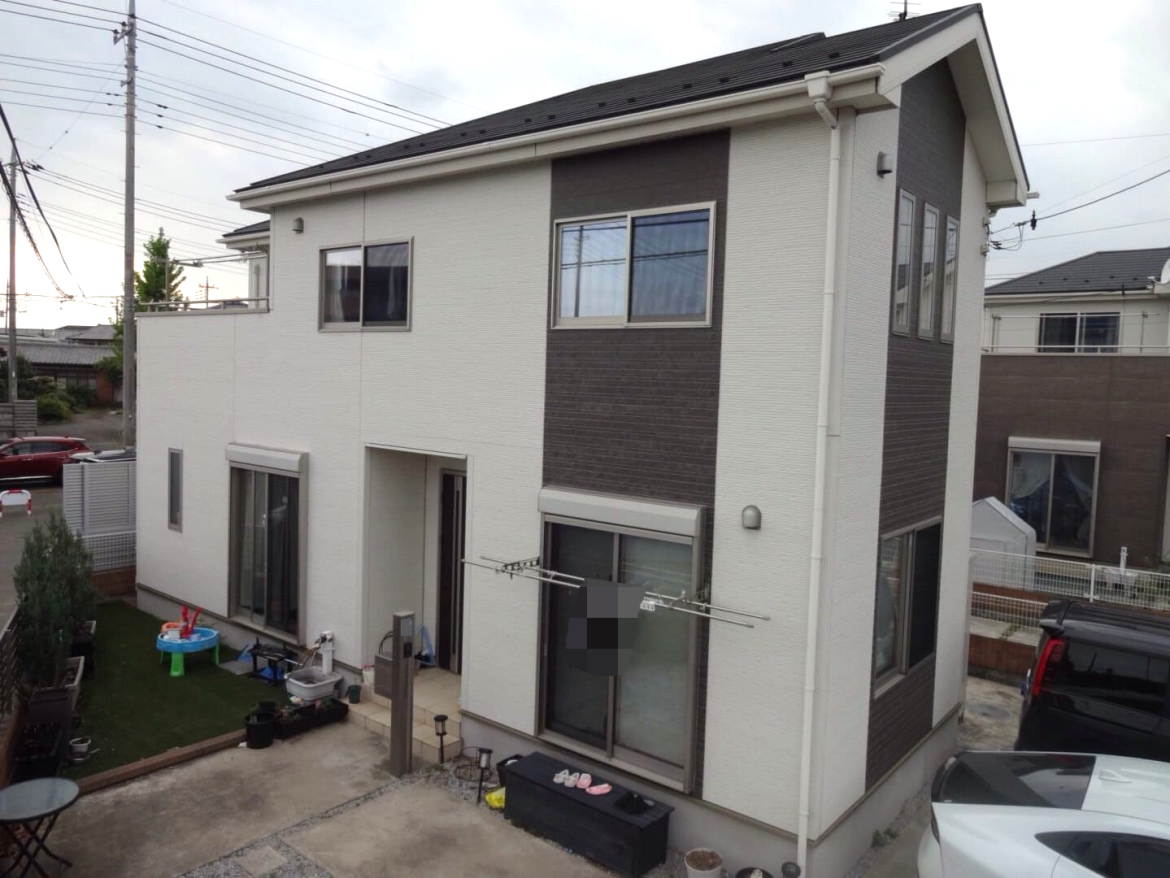 伊勢崎市宮子町 屋根外壁塗装 ビフォー2 ミヤケン