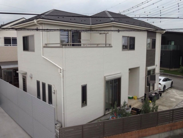 伊勢崎市宮子町 屋根外壁塗装 ビフォー1 ミヤケン