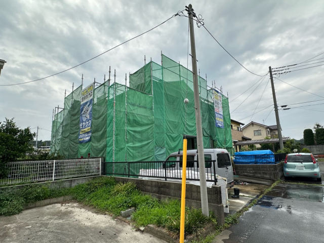 前橋市富士見町 外壁塗装 足場 ミヤケン
