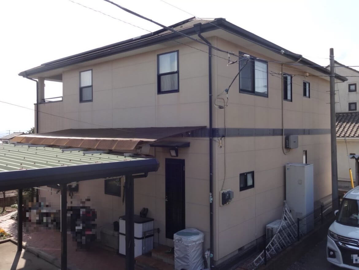 前橋市富士見町 外壁塗装 ビフォー ミヤケン