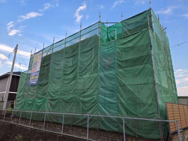 渋川市金井 外壁塗装 足場 ミヤケン