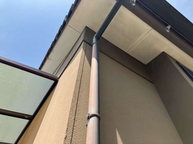 前橋市上新田町 外壁塗装 雨樋 チョーキング ミヤケン