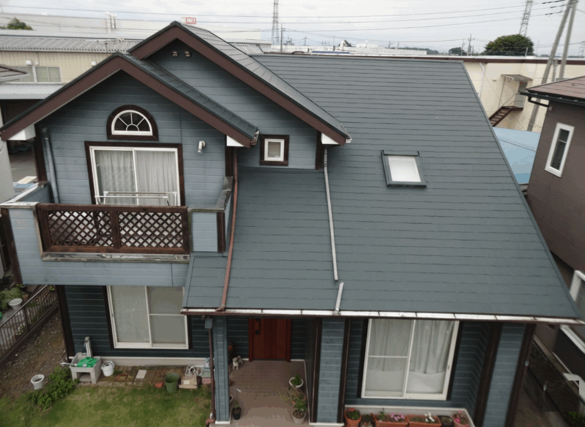 藤岡市森 屋根外壁 ビフォー ミヤケン