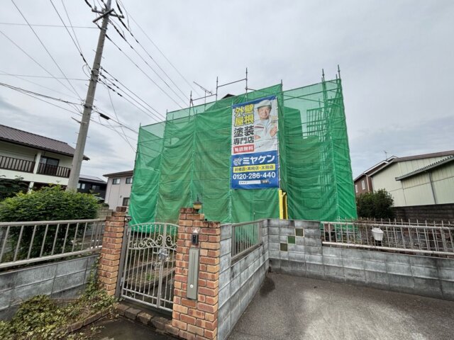 伊勢崎市市場町 足場 ミヤケン