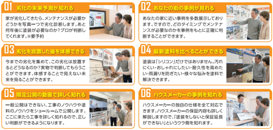 来店6つのメリット