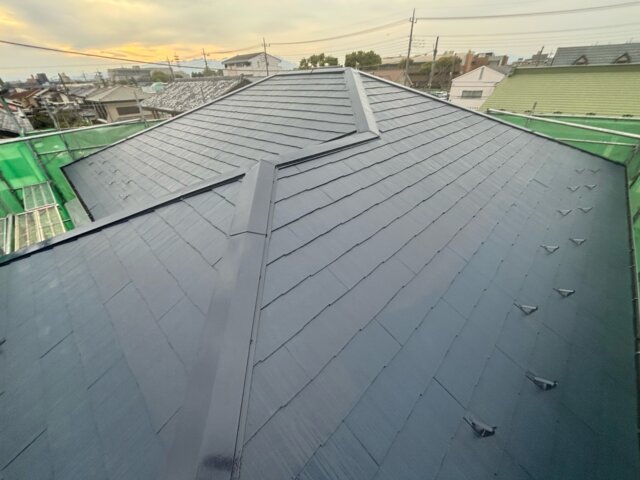 前橋市日吉町の屋根塗装の施工後の写真 ミヤケン