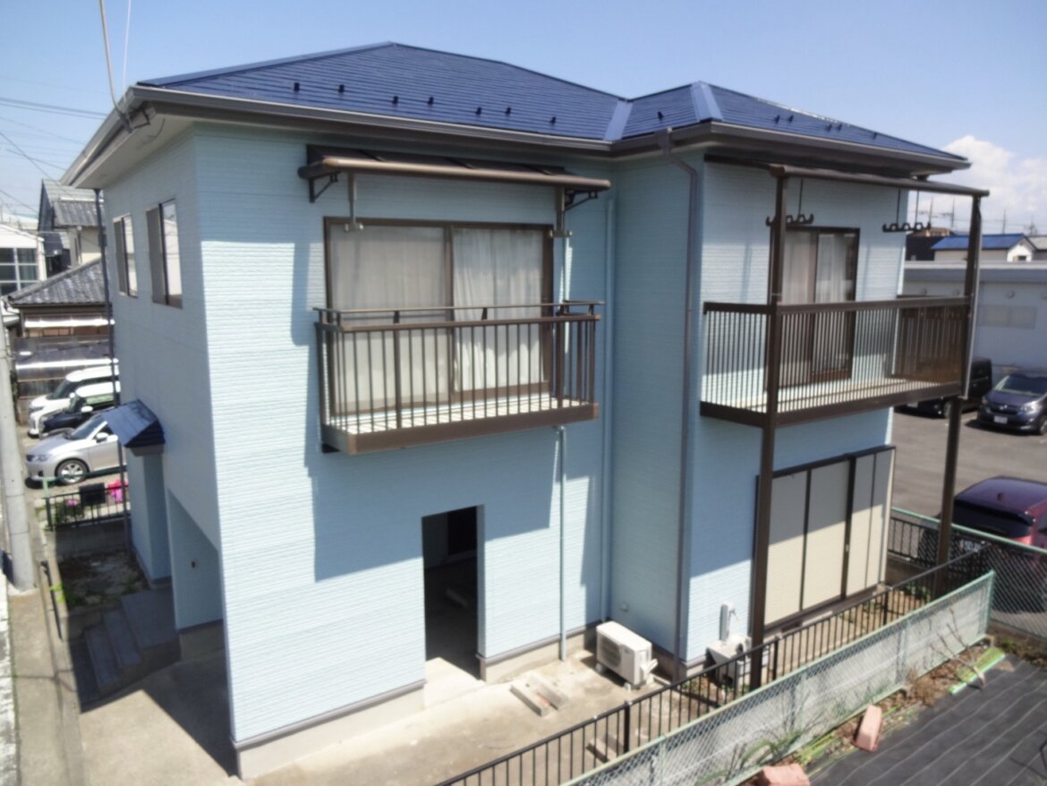 前橋市日吉町の外壁塗装の施工後の写真 ミヤケン