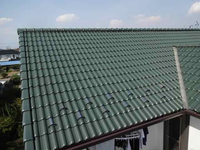 ミヤケン施工｜伊勢崎市富塚町 洋瓦屋根3年後の状態確認