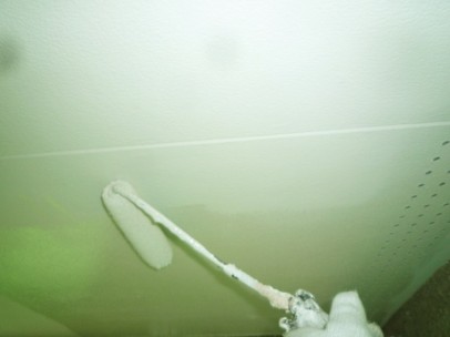 0621 05 軒天 上塗り1回目中 3c2e0013eba41a5132508f66ff7fade1