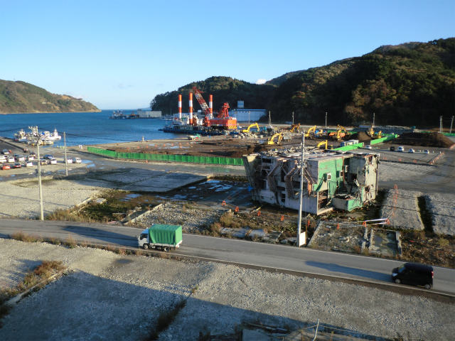 津波によって流された建物がそのまま 津波によって流された建物がそのまま