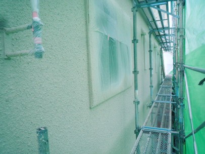 0623 03 外壁(多彩吹付け部分) 施工後 8428b86638ada50af17669fb99d4abfb