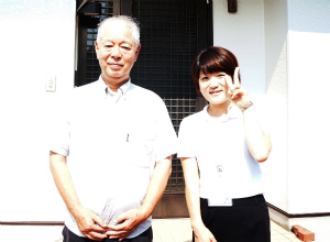 屋根塗装後記念撮影 屋根塗装後記念撮影