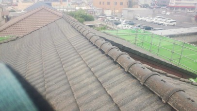 0527 02 屋根漆喰(再施工) 施工後 b166adbfb13fd160e9998bbfb7e9aff9