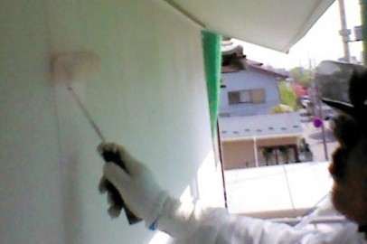 0420 01 外壁 下塗り中 b3c75bf42130ee8efbeeee03dcc481f91