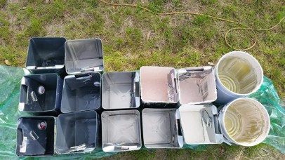 0408 04 塗装完了 使用材料缶回収 f19da9108c0bfd0f94be6ba449757004