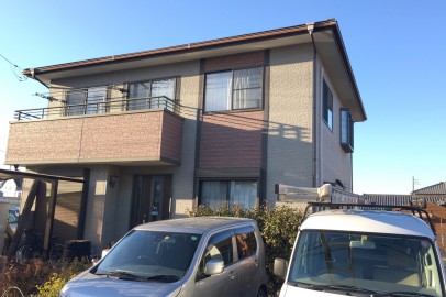前橋市 タイル調サイディング外壁塗装 前橋市 タイル調サイディング外壁塗装